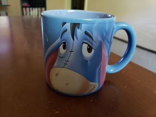 Disney Eeyore Coffee Mug Oversized Smile And Get It Over With Winnie The Pooh