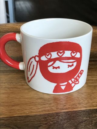 Perfect Collectible - Aiwa Co. ,  Ltd - Ninja Girl - 10 - 12 Oz Coffee/tea Mug Japan