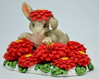 Charming Tails Silvestri Binky In A Bed Of Flowers By Dean Griff