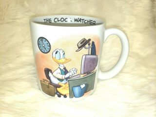 Disney Donald Duck Oversized Mug The Clock Watcher Large Coffee Cup Ceramic
