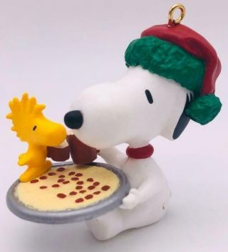 1991 Snoopy And Woodstock Hallmark Ornament