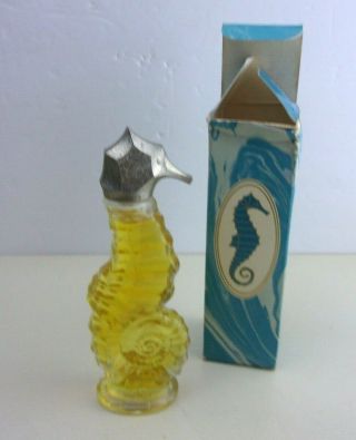 Avon Sea Horse Miniature Cologne Bottle Cotillion Fragrance 1.  5 Fluid Oz