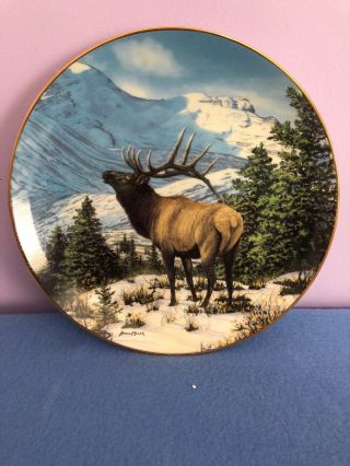 Winter Call Plate By Bruce Miller Danbury High Country Pride Plate