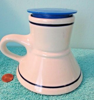 Ceramic No Tip,  No Spill,  Coffee Mug Cup,  Lid,  Rv Boat Travel Home