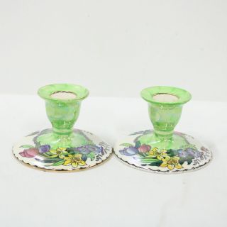 A Ceramic Candlestick Holders From Maling England 316