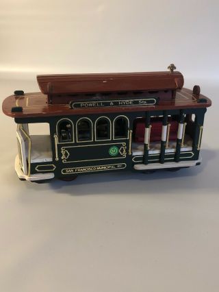Powell & Hyde Sts San Francisco Cable Car Trolley Car Music Box 25 Wood Metal
