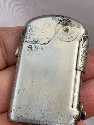 Vintage Push Button Semi Automatic STANDARD Pocket Lighter - Vienna Austria 2