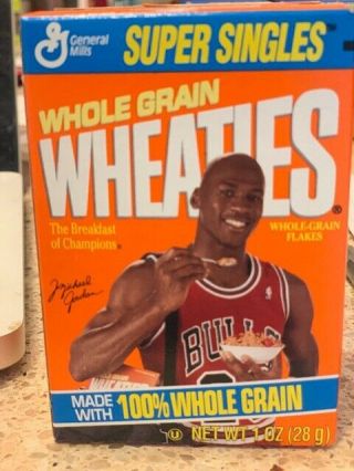 Vintage Michael Jordan Mini Wheaties Chicago Bulls Cereal Box still - 2
