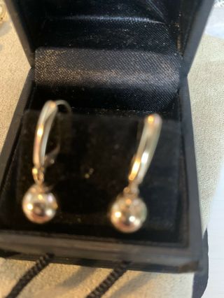 Eternagold Vintage 14k Earrings Yellow Gold Puffed Ball Pierced Lever Back