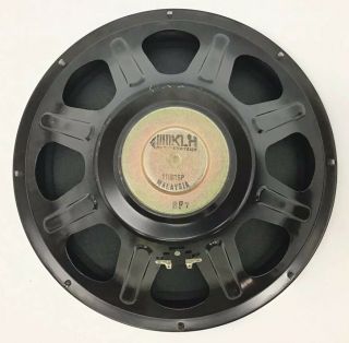 1x Vintage KLH 116615P 15” Woofer From KLH 1533B Speakers System 5 - 300 Watts 8Oh 2