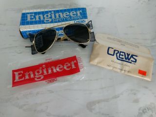 Engineer Safety Glasses Crews With Replacement Lenses And Box Vintage