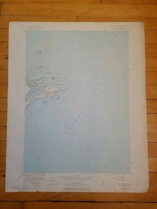 1956 Biddeford Pool Maine Vintage 7.  5 Minute Usgs Topographic Map