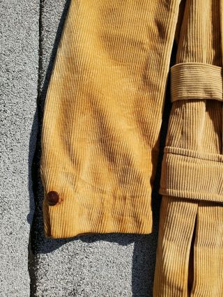 Vintage Corduroy Norfolk Hunting Shooting Wading Jacket Leather Buttons RARE 3