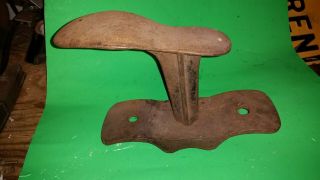 Vintage Model Cast Iron Cobbler Anvil Shoe Repair Stand Set With Foot Tool Form