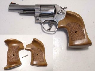 Vintage Scott Target Walnut Gun Grip For S&w K/l Frame 10 13 14 15 19 64 581 686