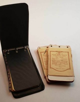 Vintage Boorum & Pease Co Standard No S21 Memo Notepad & Nos Refills - Usa