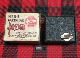 Antique Vintage 100 Yr Old Small Kodak Box Camera No 00 Cartridge Premo Film
