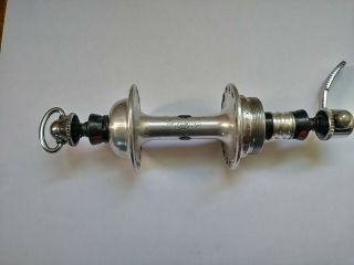 Vintage Campagnolo Record Rear Hub 32 Hole English Thread With Skewer