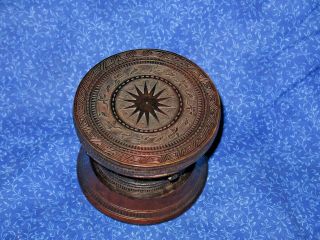 Nineteen Century Opium Jar / Vase Chinese Engraved Bronze Base & Lid