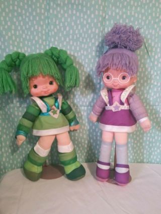 Two Vintage Mattel Hallmark 1983 Rainbow Brite Dolls,  Patty O 