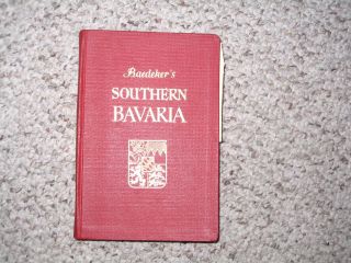 Southern Bavaria Innsbruck Salzburg Vintage Karl Baedeker Guide Book Maps 1953