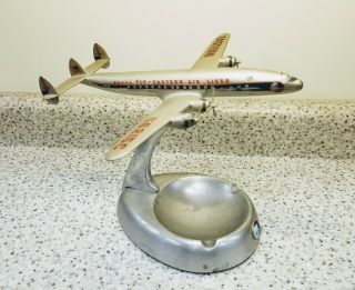 Rare Vintage Eastern Airlines Airplane Ashtray Model Promo Late 1950s Look