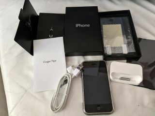 Apple Iphone 1st Generation - 4gb – Black Silver (at&t) A1203 (gsm)