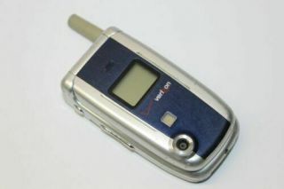 Audiovox Cdm8910 Verizon Cdma Silver Flip Folding Cell Phone 484