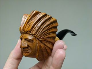 Ardor Scultura Pipe - Indian Chief Head.  And Rare