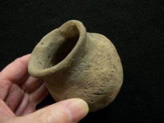 Solid Authentic Circa 1400 Ad Mississippian Pottery Vessel From Miss.  Co. ,  Ark