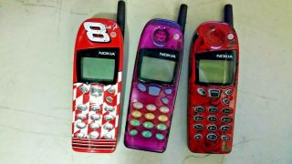 3 Nokia 5165/vintage/cellular Phone - Untested/ No Backs,  No Battery,