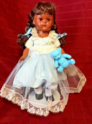 Vintage Black African American Ginny Friend Walker Doll Virga ? Pam?