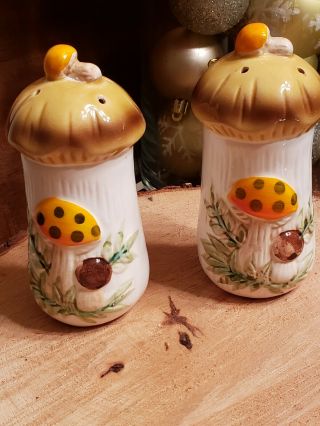 Merry Mushroom Vintage Salt And Pepper Shakers Made In Japan Sears