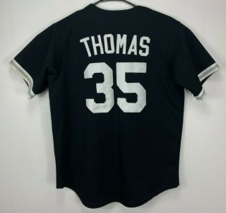 VTG Majestic Chicago White Sox Frank Thomas Black MLB Jersey Size Medium 2