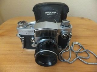 Miranda " Automex " Vintage 35mm Slr Camera / Soligor 50mm 1.  9 Lens /