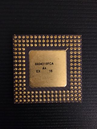 Intel I486 Dx2 A80486dx2 - 66 Ceramic Cpu Processor 66mhz Vintage Scrap Gold