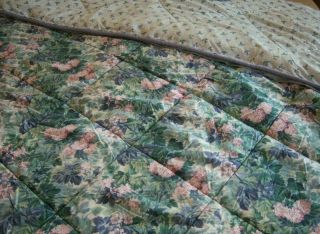 Vintage Laura Ashley Ashbourne King Quilted Comforter Set W 2 Shams 92 X 106