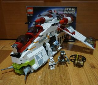 Lego Star Wars 7163 Republic Gunship Nearly Complete W/ Book Rare Vintage