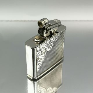 Great Very Rare Kw Sterling Silver 925 With Tank Petrol Lighter