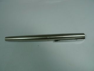 vintage Parker 15 Fountain pen Metal chrome body UK 2