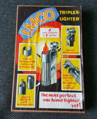 Vintage IMCO TRIPLEX SET OF LIGHTERS 3
