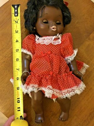 Vintage Black African American Doll 1969 Shindana Toys Drink & Wet Sleepy Eyes
