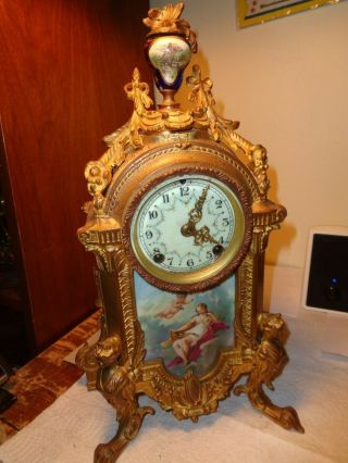 Antique - Haven - French Style - Mantle Clock - Ca.  1890 - To Restore - K155y