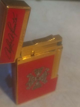 S.  T.  Dupont Opus X Red Limited Edition Lighter 377/650 With S.  T.  Dupot Case