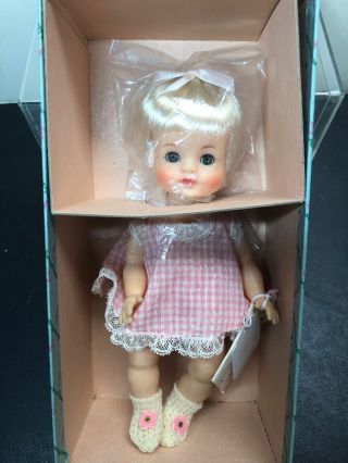 7.  5” Vintage Antique Madame Alexander Doll “littlest Kitten” Blonde Baby S