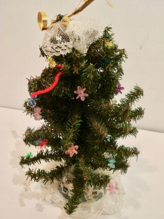 Vintage Dollhouse Miniature Christmas tree 1:12 2