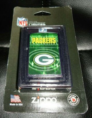 Green Bay Packers Nfl Zippo Windproof Lighter In Package