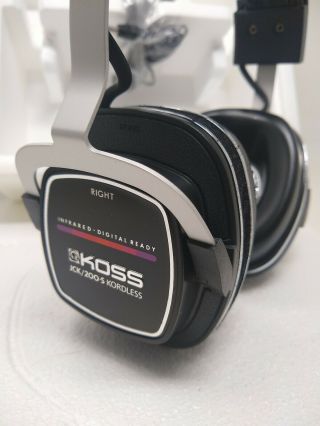 Koss Jck/200 Kordless Infrared Stereophones Headphones 1980 