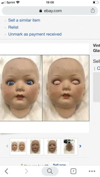 3 Vintage Doll Heads For Cathy
