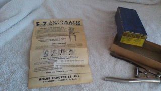 Very Rare Vintage Holub Industries Inc.  E - Z Automatic Wire Stripper 3